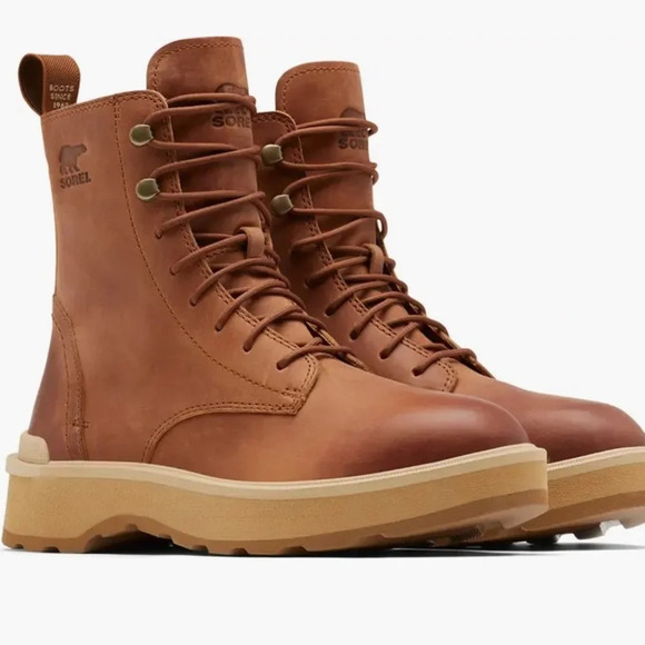 New in Box  Sorel Hi-Line Platform Combat Boots Size 8 - Picture 1 of 11